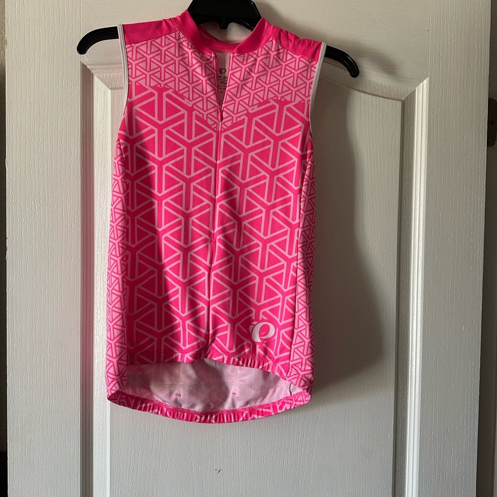 Pearl Izumi Pink Geometric Tank Top